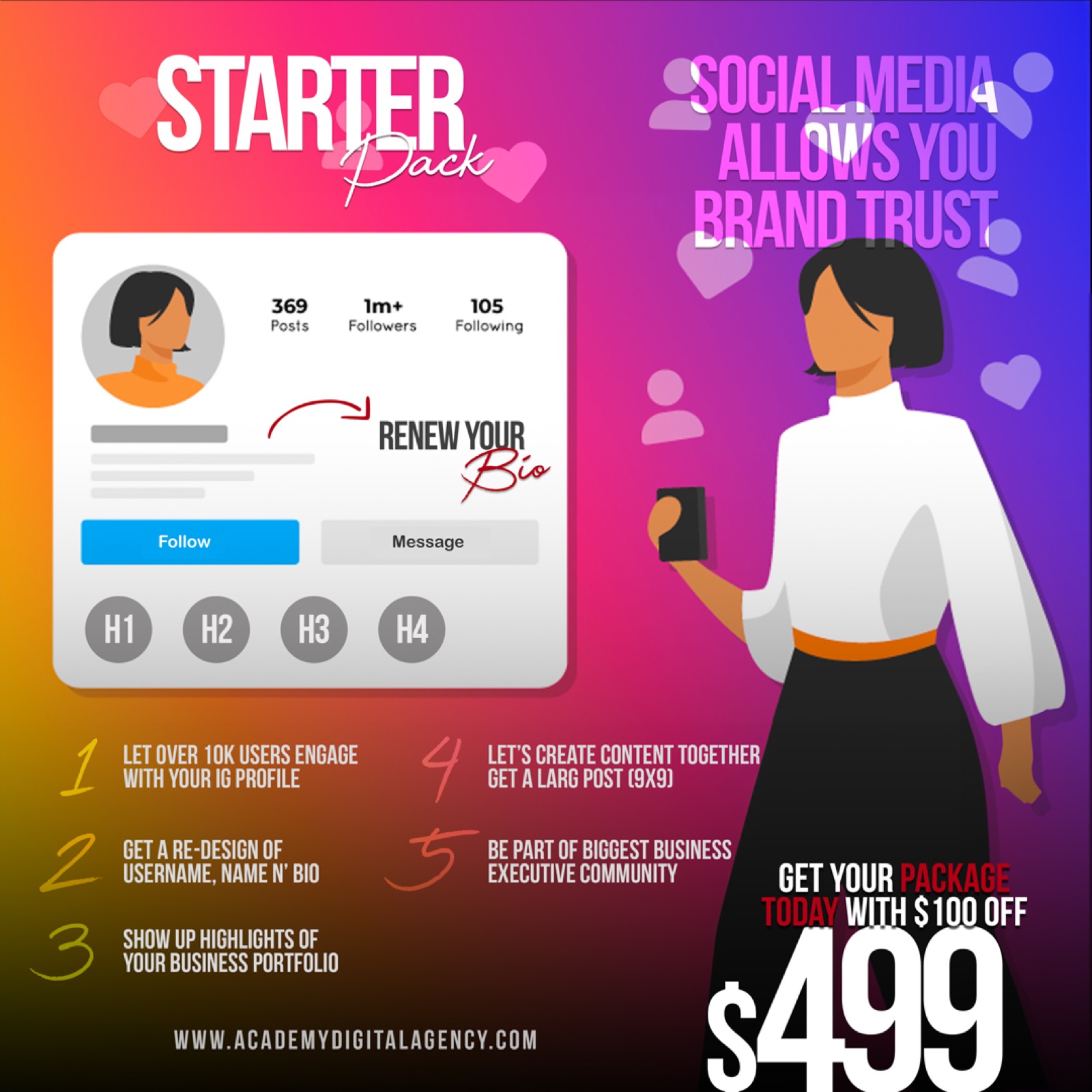 Academy Social Media Starter Package